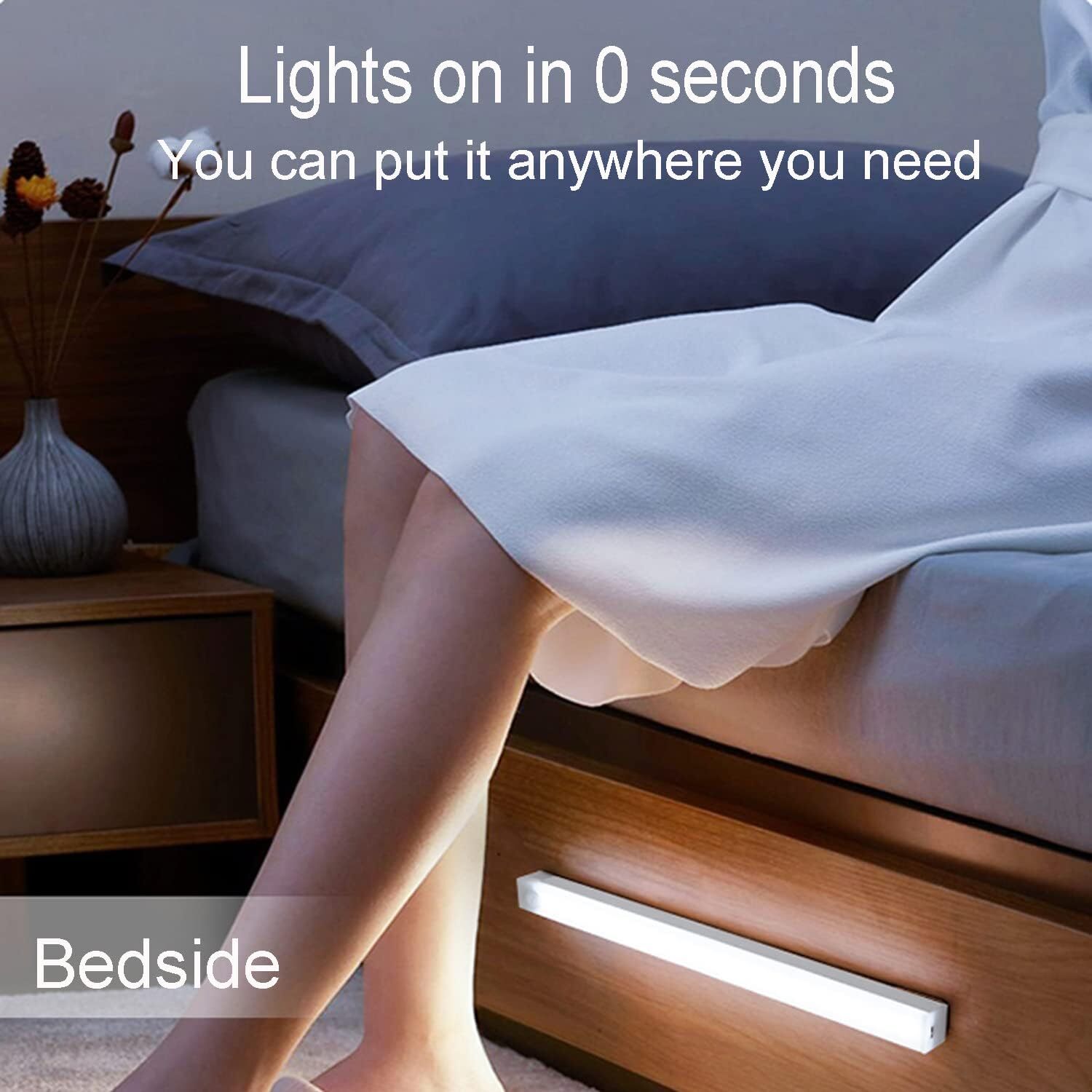 Lumière LED sous-meuble avec interrupteur à balayage manuel, lampe à  capteur de mouvement PIR, veilleuses de cuisine, 5W, 6W, 7W
